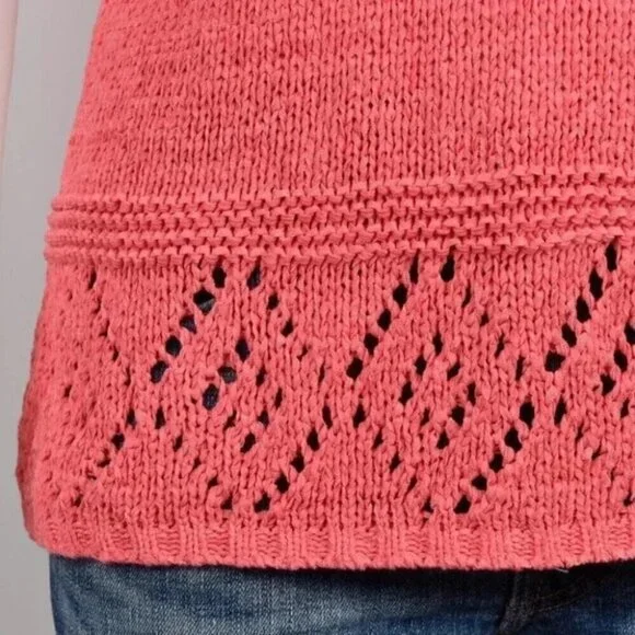 NWT Deane & White Coral Knit Sleeveless Sweater Tank Top Size XL - Picture 2 of 6